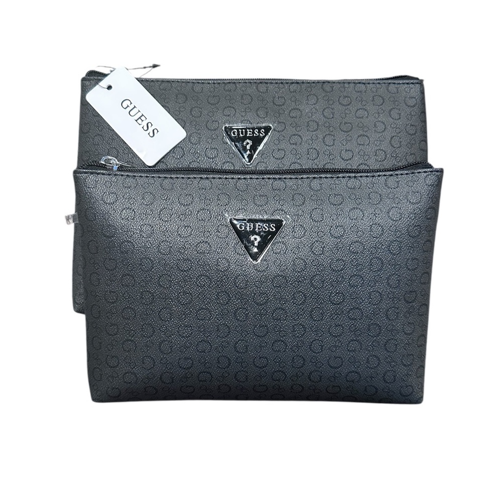 GUESS Charcoal Toiletry Bag Set
